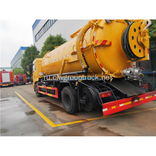 Dongfeng Tianjin 4X2 Вакуумная всасывающая канализационная тележка